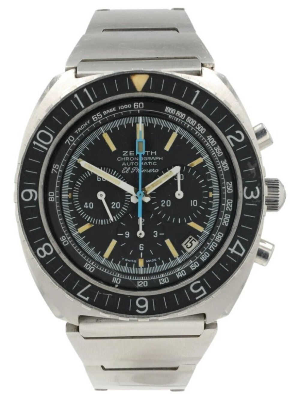 Zenith El Primero Vintage Black Dial Steel 43.5mm Automatic Mens
